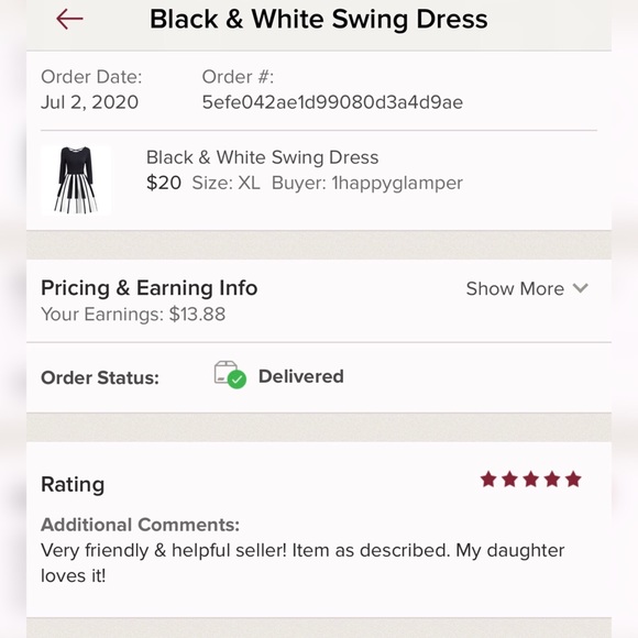 Black & White Swing Dress - Picture 9 of 11